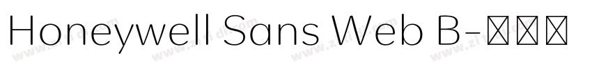 Honeywell Sans Web B字体转换
